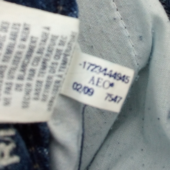 2009 American Eagle Favorite Boyfriend Wide Leg Retro Early 2000s Jeans 6 Long - Picture 9 of 13